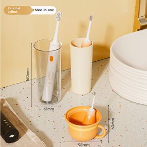 Travel Mouthwash Cup Four-in-One Childrens Toothbrush Cup Travel Household Portable Three-in-One Tooth-Brushing Cup Washing Set