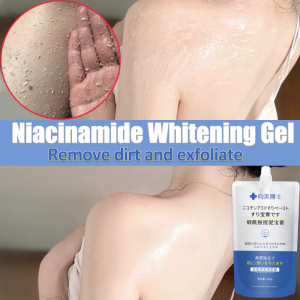 Niacinamide Exfoliating Gel 250g Dead Skin Removal for Face & Body Improve Back Acne Skin whitening Deep Cleansing