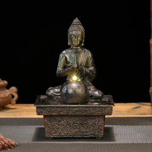 Desktop ornament flowing water fountain living room humidifier Southeast Asian home decor opening water feature Feng Shui ornament small decoration