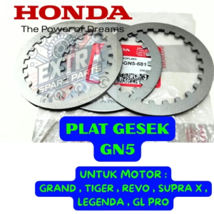 PLAT GESEK KOPLING KODE-GN5 ORIGINAL ASLI HONDA GRAND TIGER REVO SUPRA X LEGENDA GL PRO ASLI PRESISI