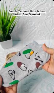 QS 5 pcs Random KS98 Kaos Kaki Pendek Ankle Socks Motif Bunga