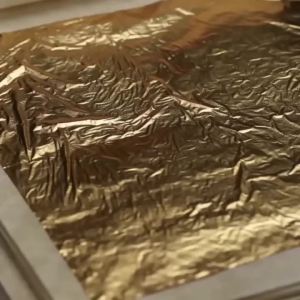 4.33x4.33cm 5/10 Sheets 24K Pure Real Gold Leaf DIY Painting Decors Arts Crafts Gilding Design Paper Party Gift Handicrafts