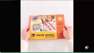 (10 Different Themes Card Paper) Educational 3D Paper Model of Joan Miro 29.7cm*21cm