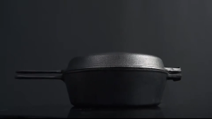 【Fast Delivery】10/16 Inch Cast Iron Frying Pan Non-Stick Fry Pan Dual-purpose with Handle Pre-seasoned for Frying Baking Grilling Indoor Outdoor Cooking【Arrive 1-3 Days】