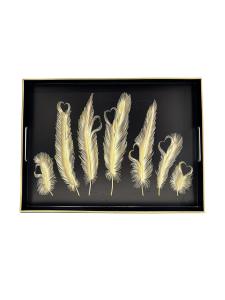 จานวางเครื่องดื่มขนาดใหญ่ จานตกแต่งสไตล์ยุโรป จานสำหรับตั้งชา เครื่องประดับตกแต่งบ้าน จานวางเครื่องดื่มแบบอเนกประสงค์