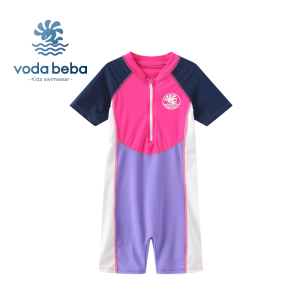 ชุดว่ายน้ําเด็ก Voda Beba: ชุดป้องกันแสงแดดแบบชิ้นเดียวแห้งเร็วสําหรับเด็กผู้หญิงอุปกรณ์ฝึกซ้อมมืออาชีพสําหรับเด็ก