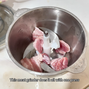 【Buy More Save More】AIODIY Meat grinder 2L capacity Food processor stainless steel blade multi-function electric grinder two speed adjustment fast meat grinder