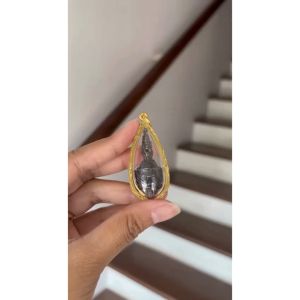 เศียรปู่ภูชงค์นาคราชเลี่ยมกรอบกันน้ำ เนื้อทองเหลืองแท้