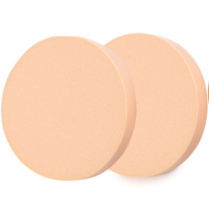6/2Pcs Facial Powder Foundation Puff Round Shape Portable Soft Cosmetic Puff Makeup Foundation Sponge Wet Dry Use Beauty Tools