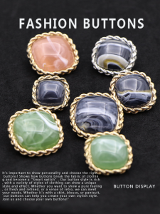 Exquisite Fashion High-End Metal Button for Cashmere Sweater Cardigan Coat Vintage Clothing Fastener DIY Sewing Accessories