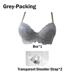 Lace Flower Lingerie for Girls with Adjustable Shoulder Straps Gathered and Anti-Sagging with Steel Ring Beautiful Back Lingerie