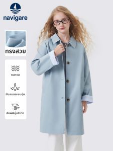 navigare kids | New Autumn Thin Mid-length Girls Trench Coat