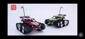Đồ chơi lắp ghép  xe đua địa hình bánh xích điều khiển từ xa Mould King 13023