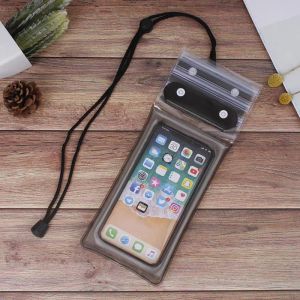 KS กระเป๋ากันน้ำโทรศัพท์มือถือดำน้ำจอสัมผัสสำหรับว่ายน้ำกลางแจ้งลอยกระเป๋าแบบซองพิเศษกันฝนกันน้ำเคสป้องกันสากล