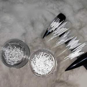Combo 2 hủ phụ kiện sợi kim loại phát sáng size lớn và size nhỏ trang trí móng tay nail
