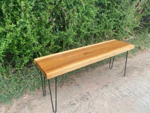 โต๊ะกลางไม้มะค่าแต้ขาเหล็ก ขนาด30*100*45cm. โต๊ะกลางยาว โต๊ะกลางแจ้ง โต๊ะกลางห้องนั่งเล่น โต๊ะกลางห้องสมุด โต๊ะกลางห้องประชุม ใช้ไม้แผ่นเดียว