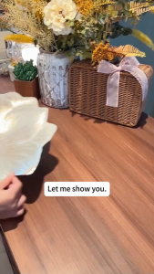 38cm diameter Waterproof Elegant PVC Placemat for Dining Table Floral Design Ideal for Hotel & Home