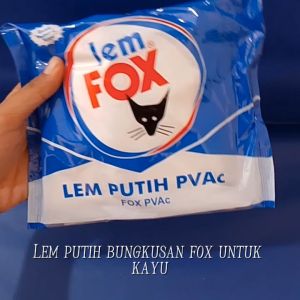 Lem Putih Bungkusan FOX untuk kayu kertas