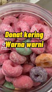 SNACK DONAT KERING PLASTIK BAG 200 GRAM KERIPIK KRISPY MANIS HOME MADE FRESH FUN CORNER DENGAN PAKING AMAN