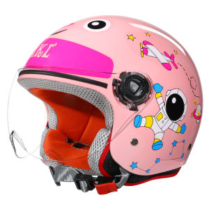 SAKL | Certified 3C Cartoon Kids Half Helmet