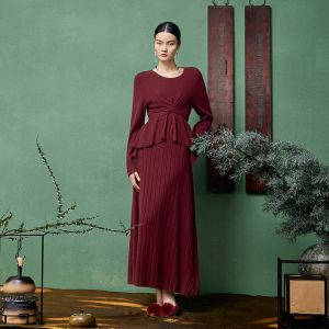 Slimming Merino Wool Blend Dress