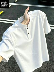 YOULIN | White Polo Heavyweight T-Shirt