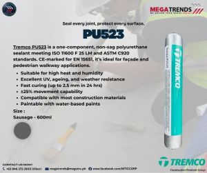 PU 523 - HIGH-PERFORMANCE SINGLE COMPONENT ADVANCED POLYURETHANE SEALANT