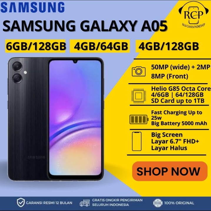 SANSUNG A05 SAMSUNG GALAXY A05 6GB/128GB 4GB/128GB 4GB/64GB