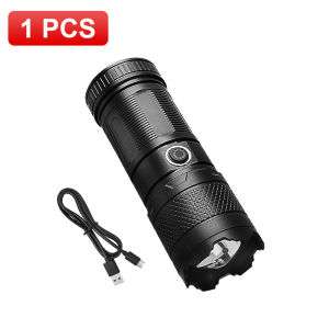 600000LM Ultra Bright Flashlight High Power Rechargeable Led Flashlight With Tail COB Floodlight Torch Light For Camping Hunting