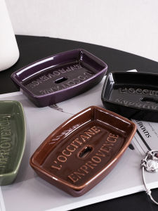 Xiyue Soap Dish Holder Bathroom Creative Drain Rack New Style Storage Organizer for Bathroom Washstand Ceramic No Drilling Needed