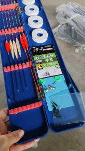 ชุดกล่องทุ่น 19 ชิ้น ชุดพร้อมตกชิงหลิว กล่องทุ่น 1 อัน ทุ่นไม้บัลซ่า 6 ดอก ตะขอ 1 ซอง สต๊อปเปอร์ 2 ชุด ลูกหมุน 2 ตัว ตัวเสียบทุ่น 3 ตัว โรลเปล่า 4 อัน รวม 19 ชิ้น ส่่งฟรี มีปลายทาง