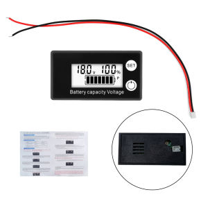 6133A DC8-100V Battery Meter Indicator Voltage Meter Lithium LiFePO4 Car Motorcycle Voltmeter Voltage Gauge 12V 24V 48V 72V 84V