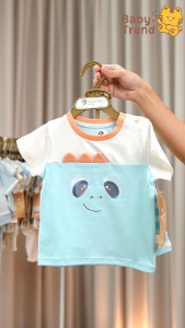 Elegant Kids ชุดเด็กผู้ชาย 6-24เดือน ชุดเสื้อแขนสั้น+กางเกงขาสั้น ลายHappyDinosaur Collection | Babytrend