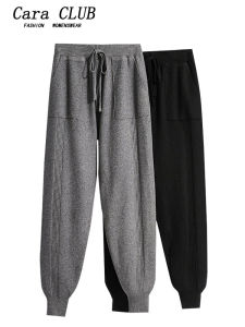 Quần Dài Ống Rộng Cạp Cao Cara CLUB Cho Nữ Cỡ Lớn Mùa Thu Quần Dài Ống Rộng Thoải Mái Phong Cách Harajuku Thoải Mái