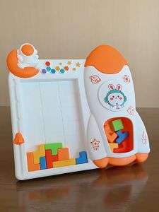 Space 3D Tetris building blocks Montessori STEM Educational Intelligence Toys Gift for Kids  俄罗斯方块