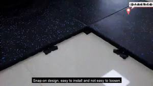 Heavy-Duty Gym Rubber Floor Mats - Thick Dumbbell Buffer Pads for Strength Area Large-Area Carpet Gym Flooring