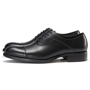 Italian Mens Genuine Leather Oxford Shoes Classic Breathable Gentleman Top Layer Cowhide Business Dress Shoes