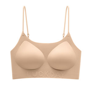 Miiow | Invisible Seamless Cat Woman Foundation Liquid Bra Womens Sports Leisure Style Full Cup Breathable Skin Color Underwear