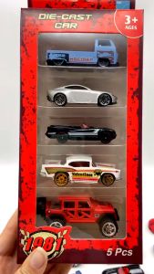 5 Pack 1 Super Run Model Toy Die-casting Model Car Metal Alloy Die-casting Mini Toy Gift