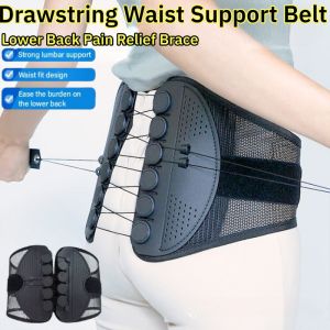 Lumbar Corrector For Fitness And Lumbar Spine Back Support Belt Drawstring Waist Support Belt