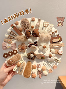 Cute Girl Side Hair Clip Baby Hair Accessories Plush Hair Clips Children BB Clamp Baby Girl Headwear Fashionable Hair Accessories