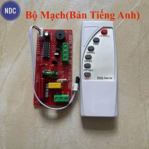 [BảnTiếngAnh]Bộ Mạch Điều Khiển Quạt Từ Xa (LOẠI 1) Túp năng Đài Loan Giá đỡ sắt