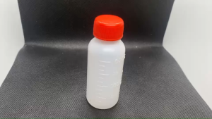 ขวด 60 มล.(100) กลม  พลาสติกขุ่น + ฝา