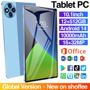 Matex5 3G/4G Smart Tablet 10.1-inch Ultra Clear Screen Memory 12GB+512GB Camera 16MP+32MP Android 14