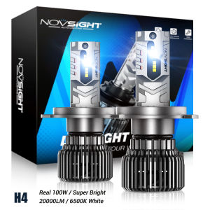 Novsight N75 LED Lights for Car H4 9003 HB2 LED Headlight Bulb Kit High/Low Beam 100W 20000LM 6500K Super Bright Plug&Play 2Pcs 1 Year Warranty Free Shipping