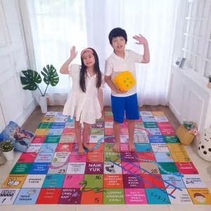 NEKOFAST ULAR TANGGA JUMBO ENGLISH FOR CHILDREN - KARPET BERMAIN EDUKASI BAHASA INGGRIS