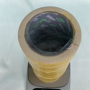 Băng keo vải màu vàng rộng 2.4cm dài 12 mét mỗi cuộn lõi giấy 3mm - 1 cây có 12 cuộn - Shop Út Lớn