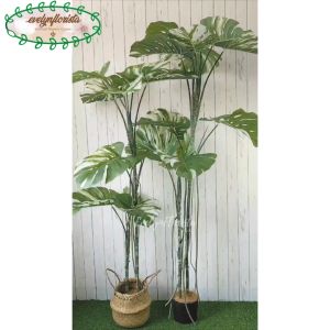 Dekorasi Interior Rumah dengan Pohon Artificial Monstera Variegata T170 & T190