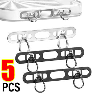 แผ่นปะพวงดอกไม้เหล็กสแตนเลสรูคู่5ชิ้นสำหรับ IPhone 16 15 14 13 Pro คลิปหนีบบัตรถอดออกได้ป้องกันการสูญหายเคสมือถือ