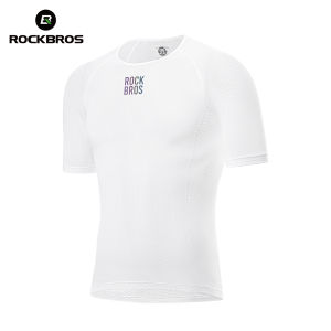 ROCKBROS Summer Men Bicycle T-shirts Breathable Quick Dry Bike Short Tops Sports MTB Road Cycling Short Sleeves Base Shirts Male